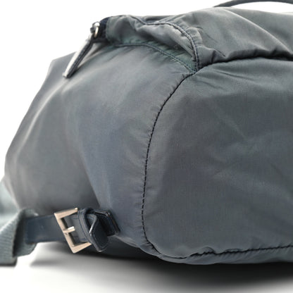 Prada Nylon Vela Cinch Backpack Blue 8 of 10