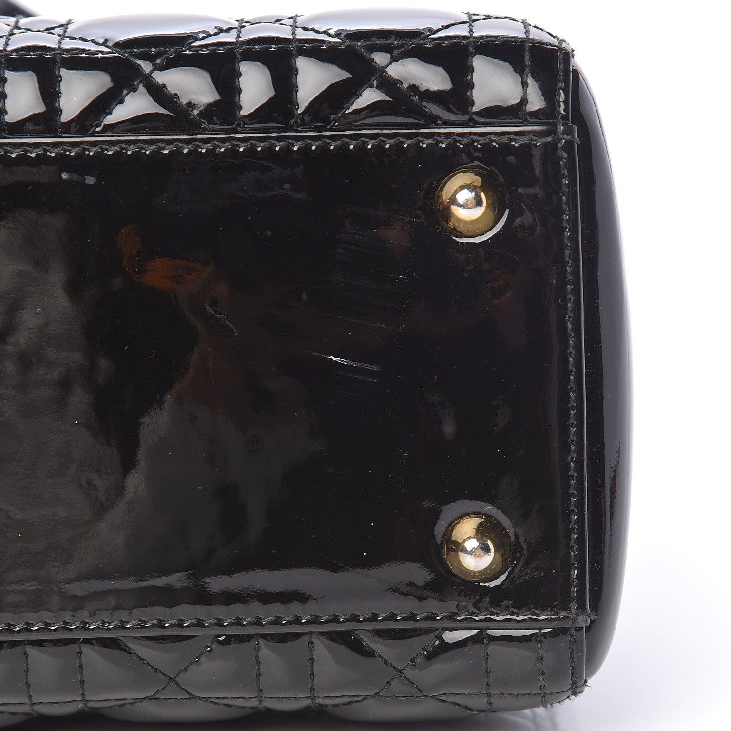 Christian Dior Patent Cannage Large Lady Dior Black 11 of 11