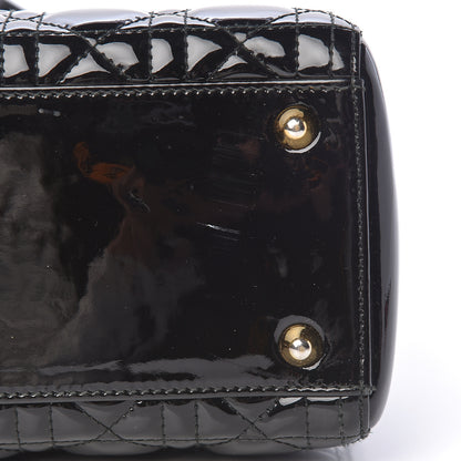 Christian Dior Patent Cannage Large Lady Dior Black 11 of 11