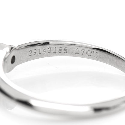 Tiffany Platinum Diamond .27ct Solitaire Engagement Ring 47 4 6 of 6