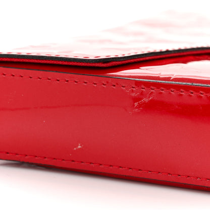 Louis Vuitton Vernis Felicie Pochette Chain Wallet Cherry 11 of 13