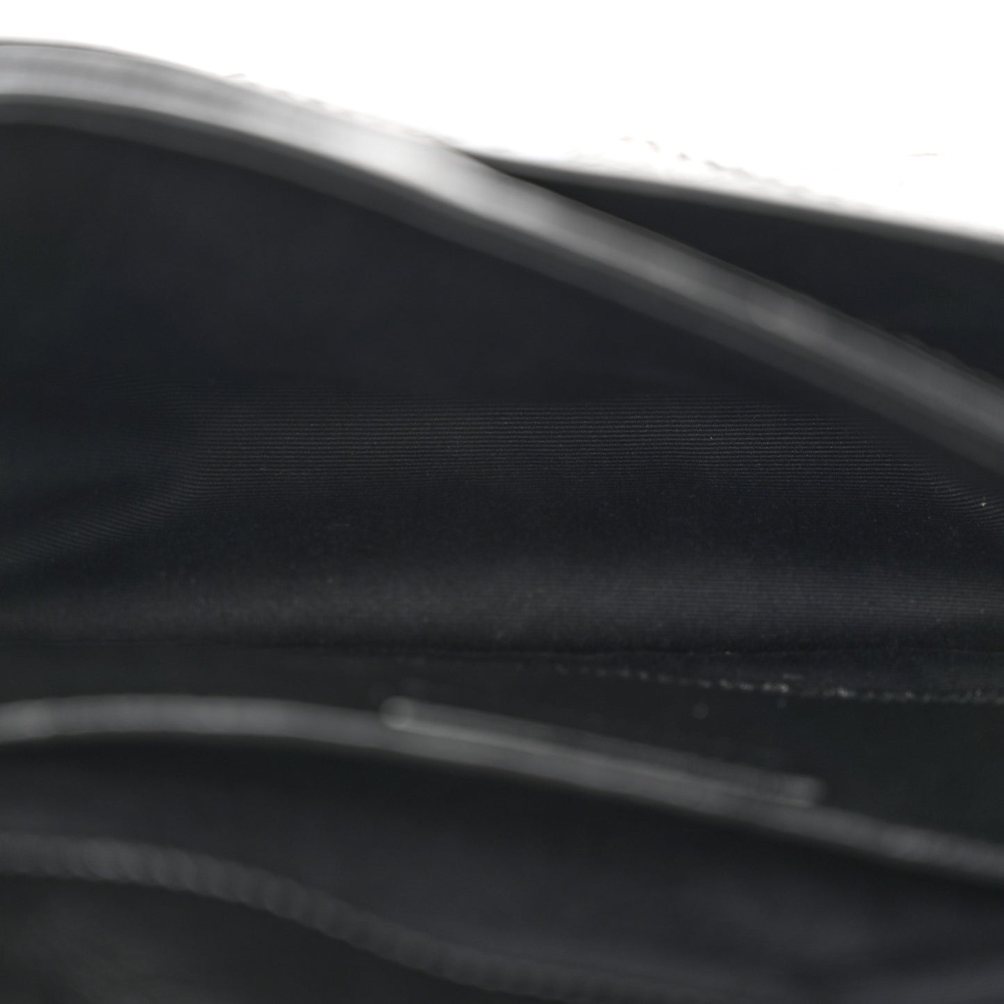 Crinkled Calfskin Matelasse Monogram Baby Niki Chain Satchel Black