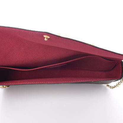Louis Vuitton Monogram Pochette Felicie Chain Wallet Fuchsia 5 of 12