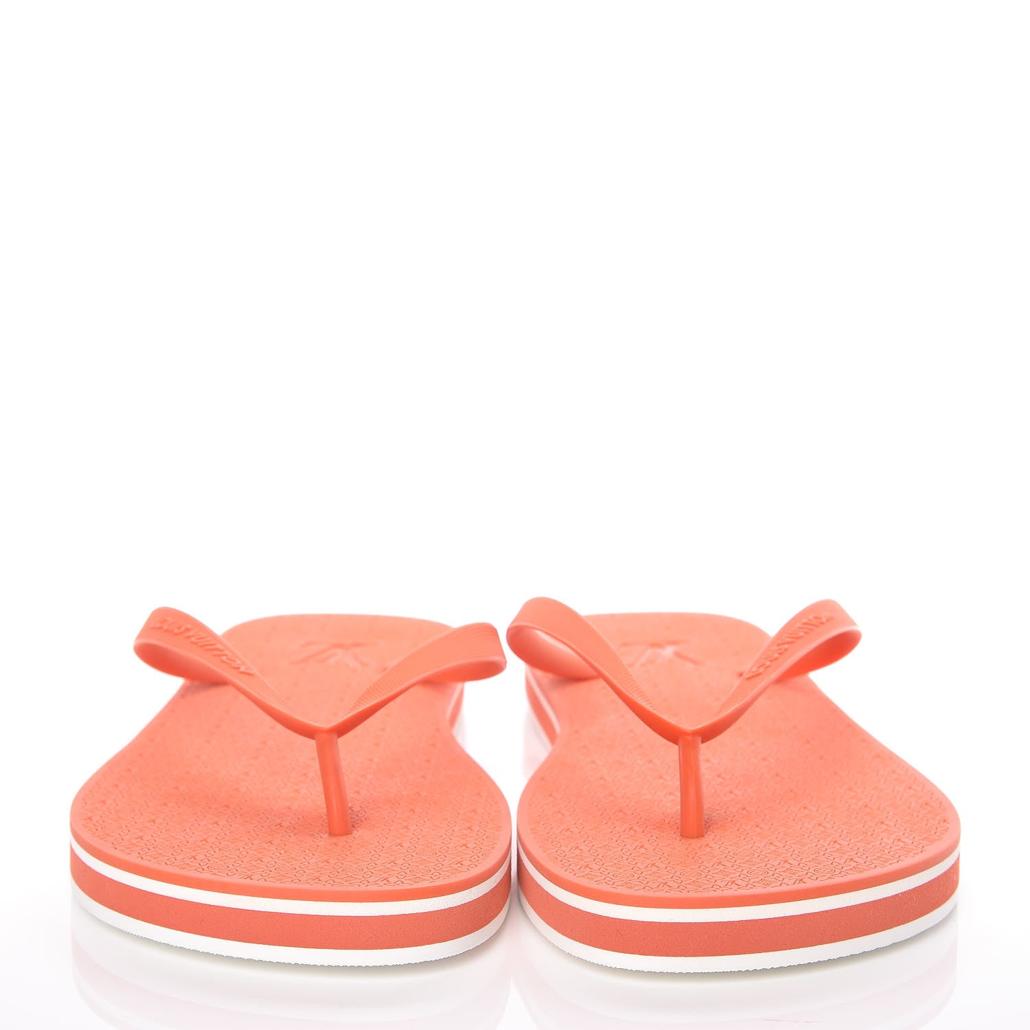 Louis Vuitton Rubber Molitor Thong Sandals 9 Orange 2 of 8