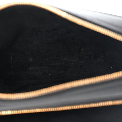 Christian Dior Grained Calfskin Caro Double Pouch Black 5 of 13