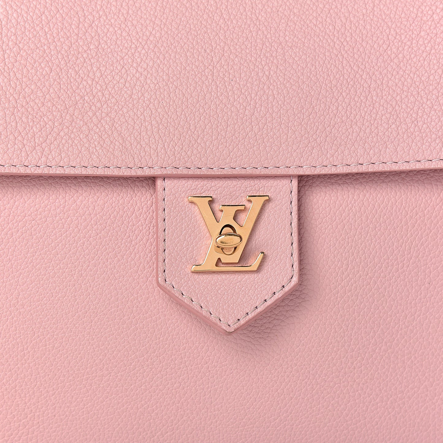 Calfskin Lockme PM Rose Ballerine