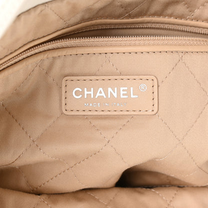 Chanel Shiny Calfskin Quilted Chanel 22 White Black 7 of 11