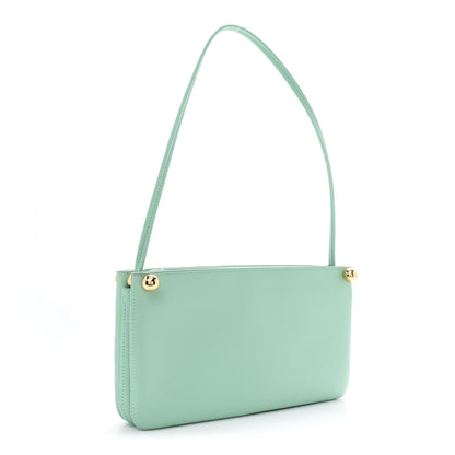 Chanel Calfskin Chick Studs Clutch Green 3 of 11