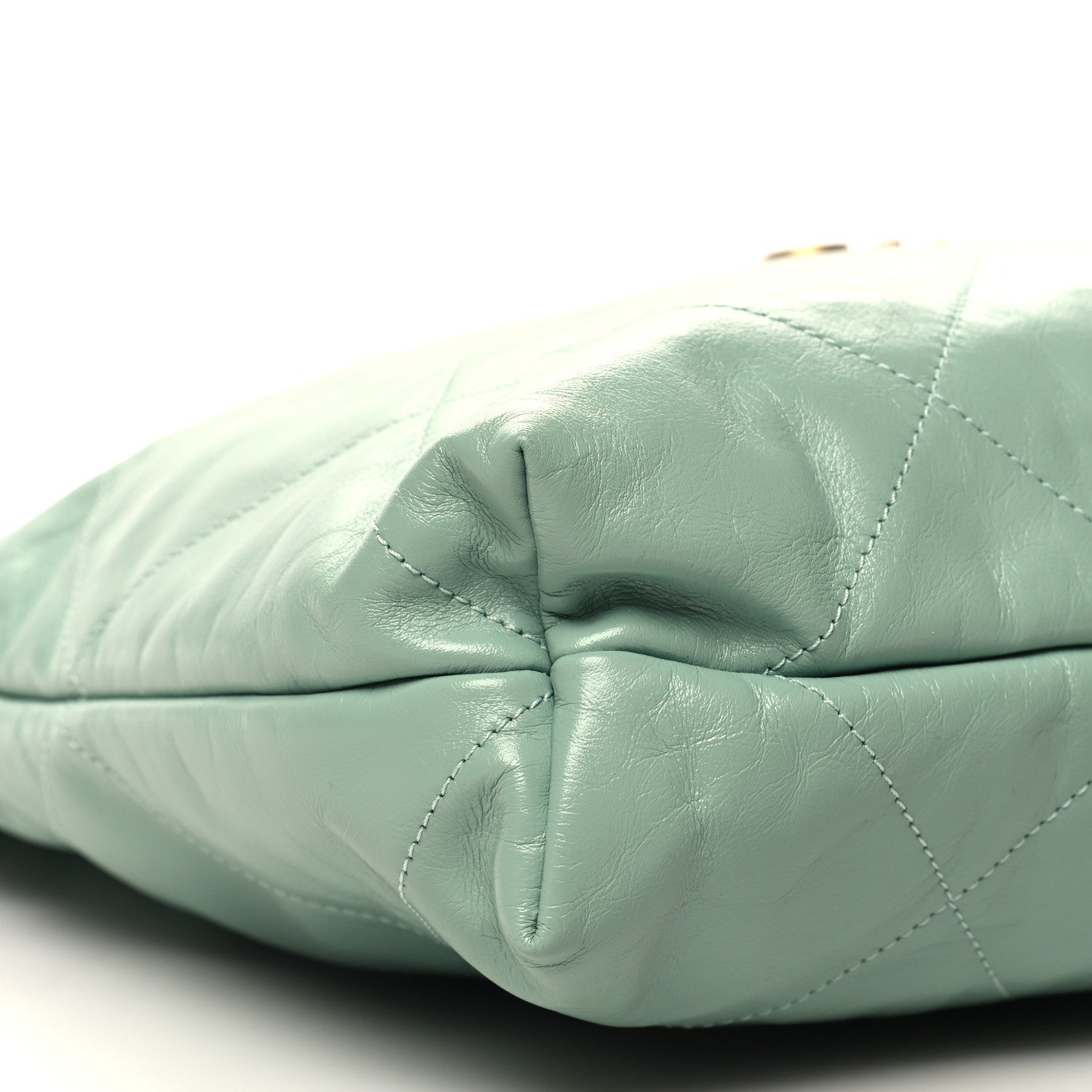 Chanel Shiny Calfskin Quilted Chanel 22 Light Green 11 of 13