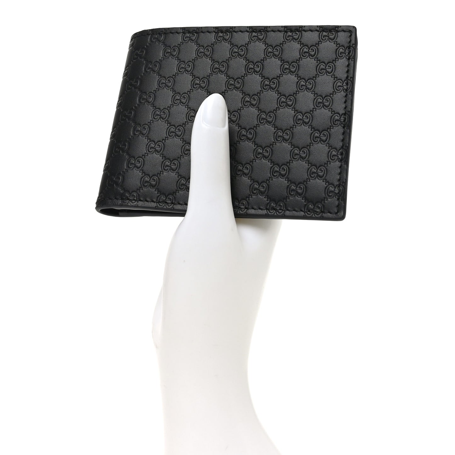 Microguccissima Bi-Fold Wallet Black