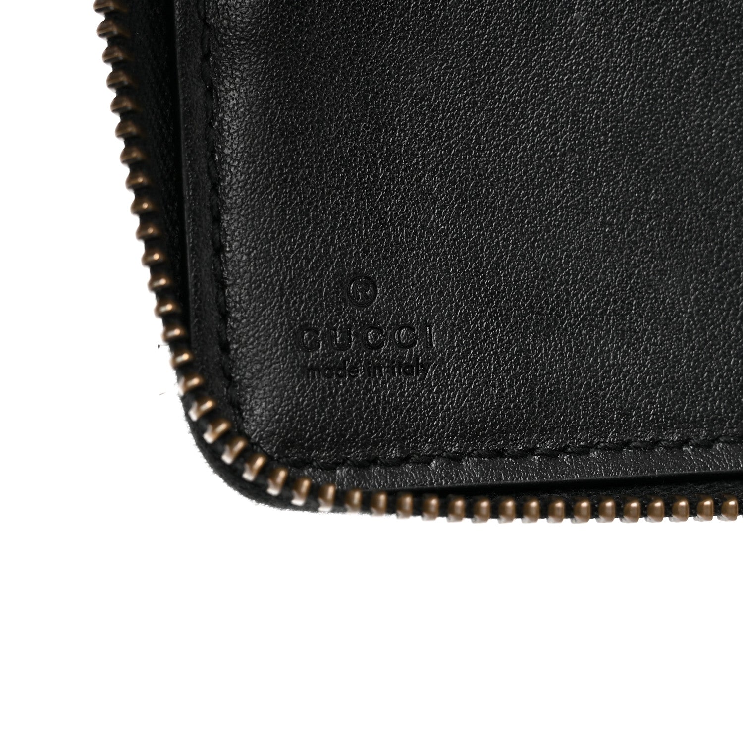 Gucci Calfskin Matelasse GG Marmont Zip Around Organizer Wallet Black 6 of 10