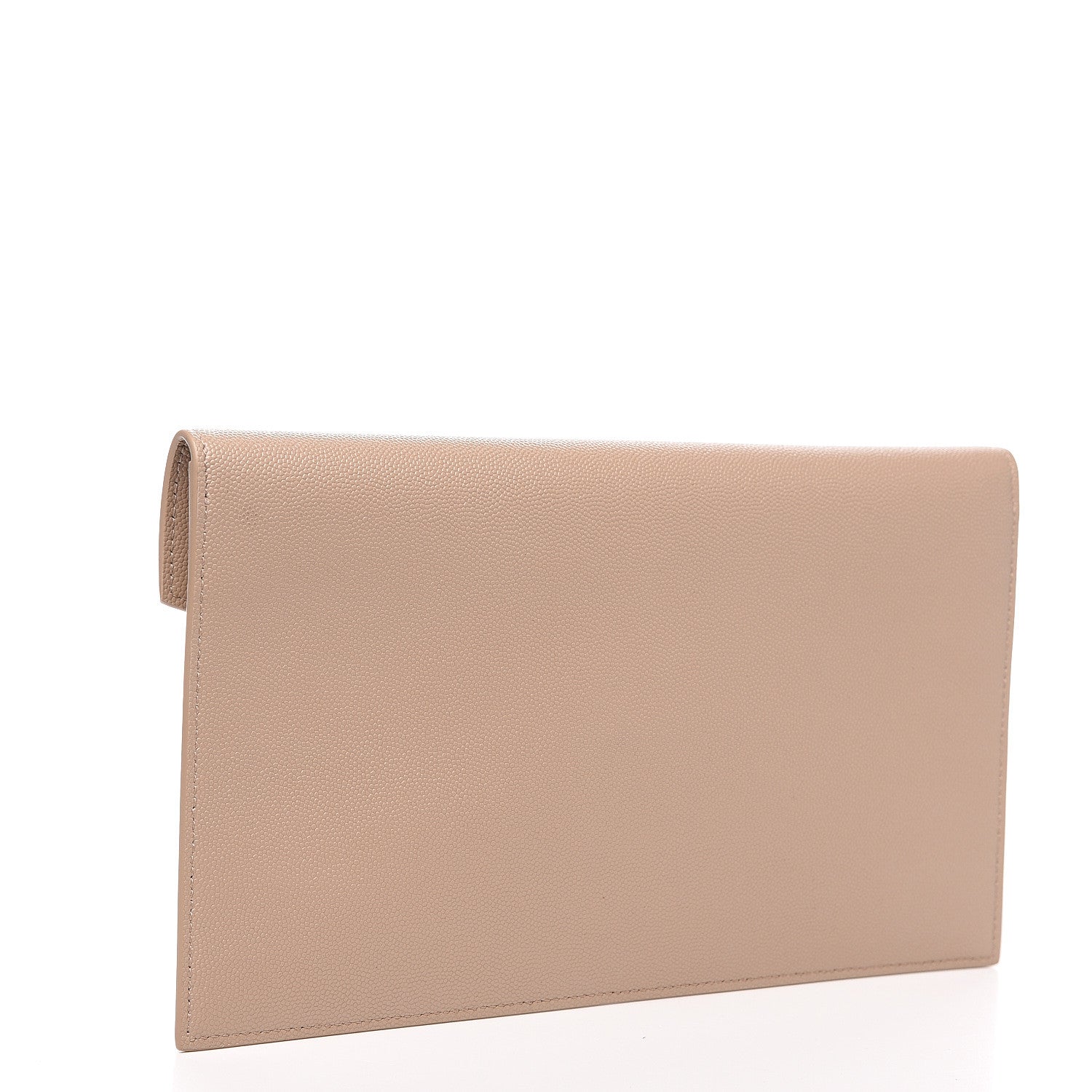 Saint Laurent Grain De Poudre Uptown Pouch Dark Beige 2 of 6