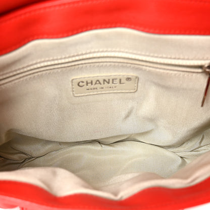 Chanel Washed Lambskin Quilted Medium Chain Around Messenger Red 4 of 9