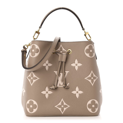 Louis Vuitton Empreinte Monogram Giant Neonoe MM Tourterelle Creme 4 of 15