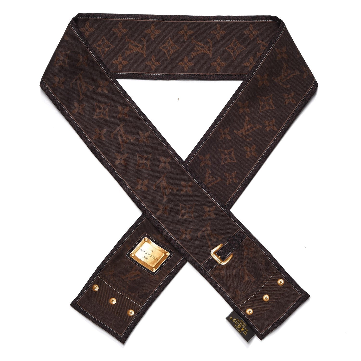 Louis Vuitton Silk Monogram New Denim Bandeau Ebene 1 of 5