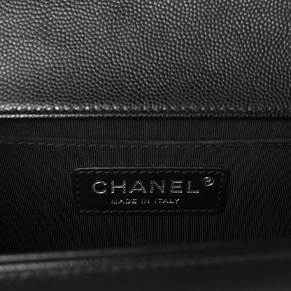 Chanel Caviar Quilted Medium Boy Flap Black 6 of 10