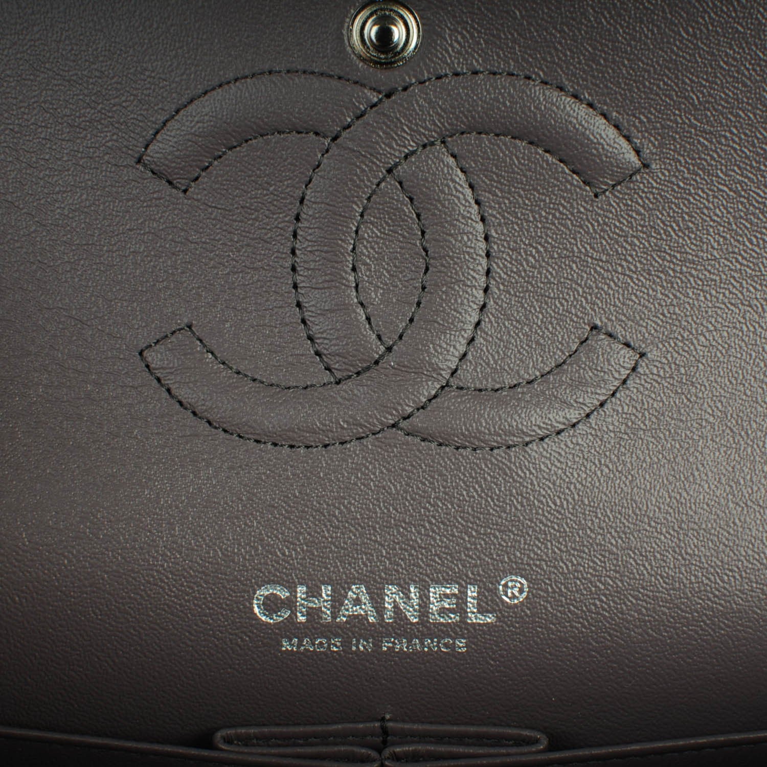 Chanel Iridescent Goatskin Quilted Medium Double Flap Purple 6 of 7