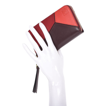 Loewe Calfskin Medium Puzzle Colorblock Zip Around Wallet Multicolor 2 of 8