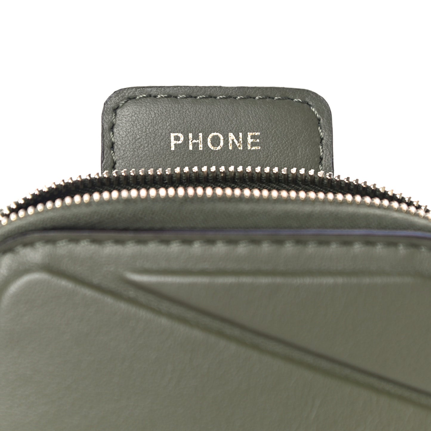 Vitello Grace Matte Cell Pocket Bag Strap Equatore