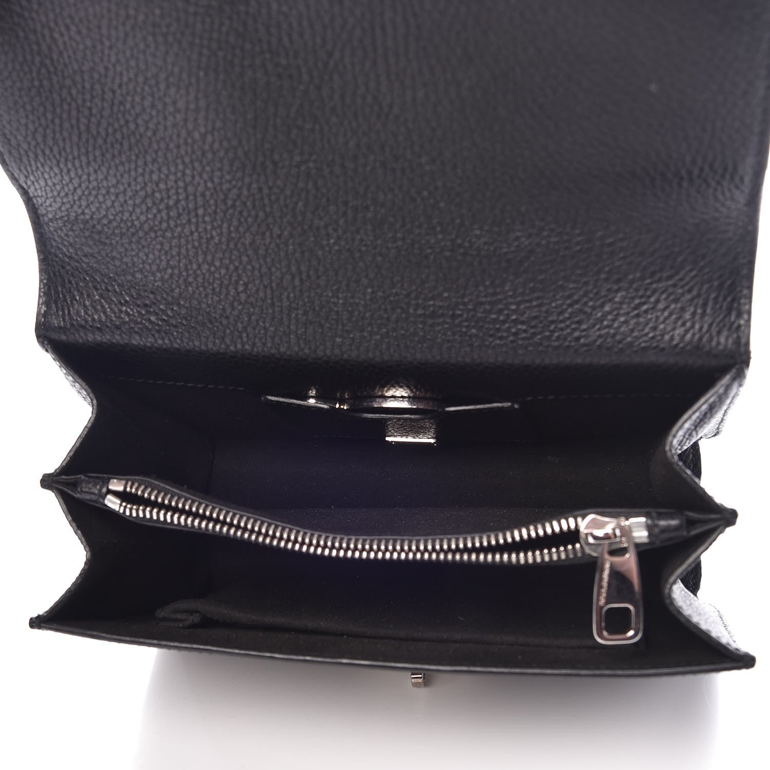 Dolce & Gabbana Grained Calfskin Rosalia Shoulder Bag Black 5 of 6