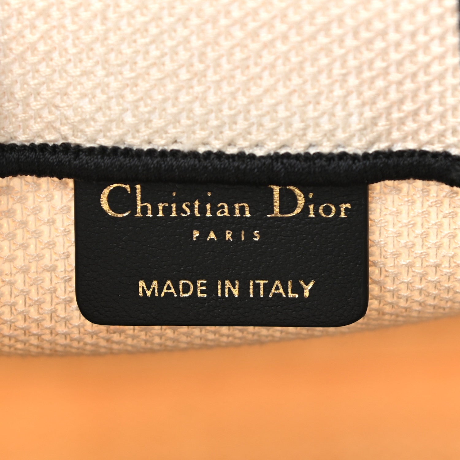 Christian Dior Canvas Embroidered Vertical Lucky Star Book Tote White Multicolor 6 of 11