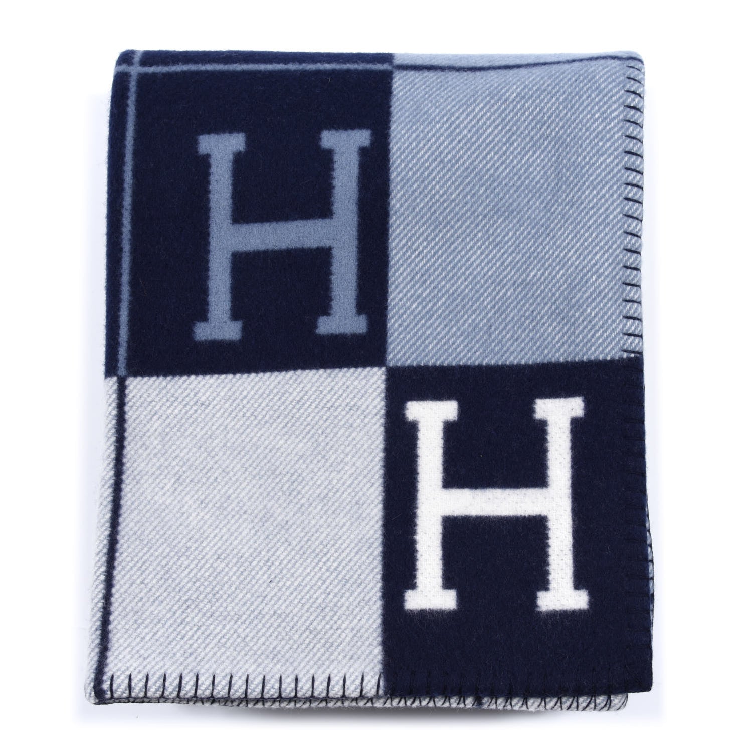 Hermes Wool Cashmere Avalon III Blanket Caban Ecru 1 of 3
