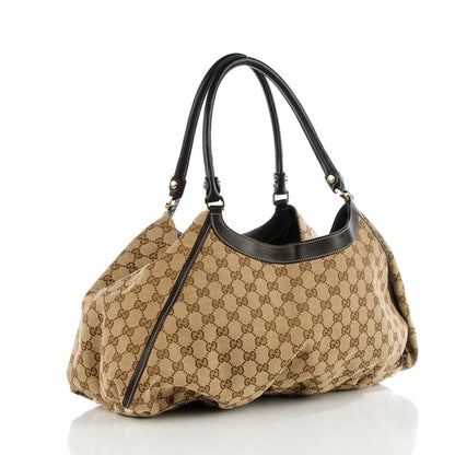 Gucci Monogram Large D Gold Hobo Dark Brown 3 of 8