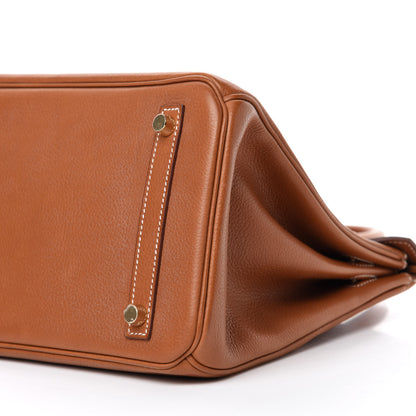 Hermes Natural Barenia Faubourg Birkin 30 Fauve 7 of 17