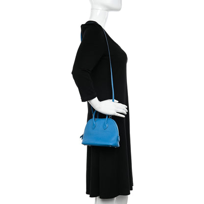 Hermes Chevre Mysore Mini 1923 Bolide Bleu Frida 2 of 10