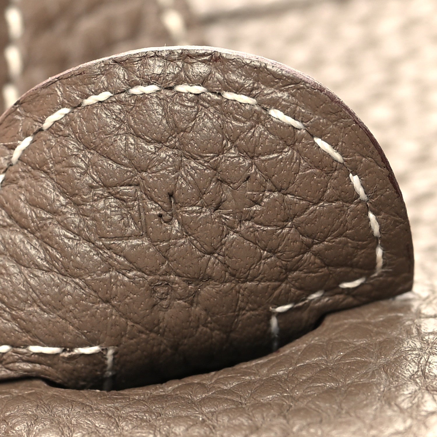 Hermes Taurillon Clemence Evelyne III PM Etoupe 7 of 11