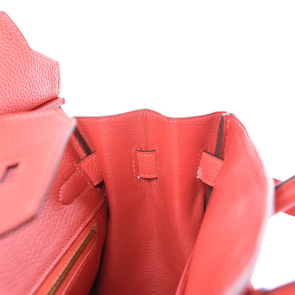 Hermes Togo Birkin 30 Rouge Pivoine 12 of 34
