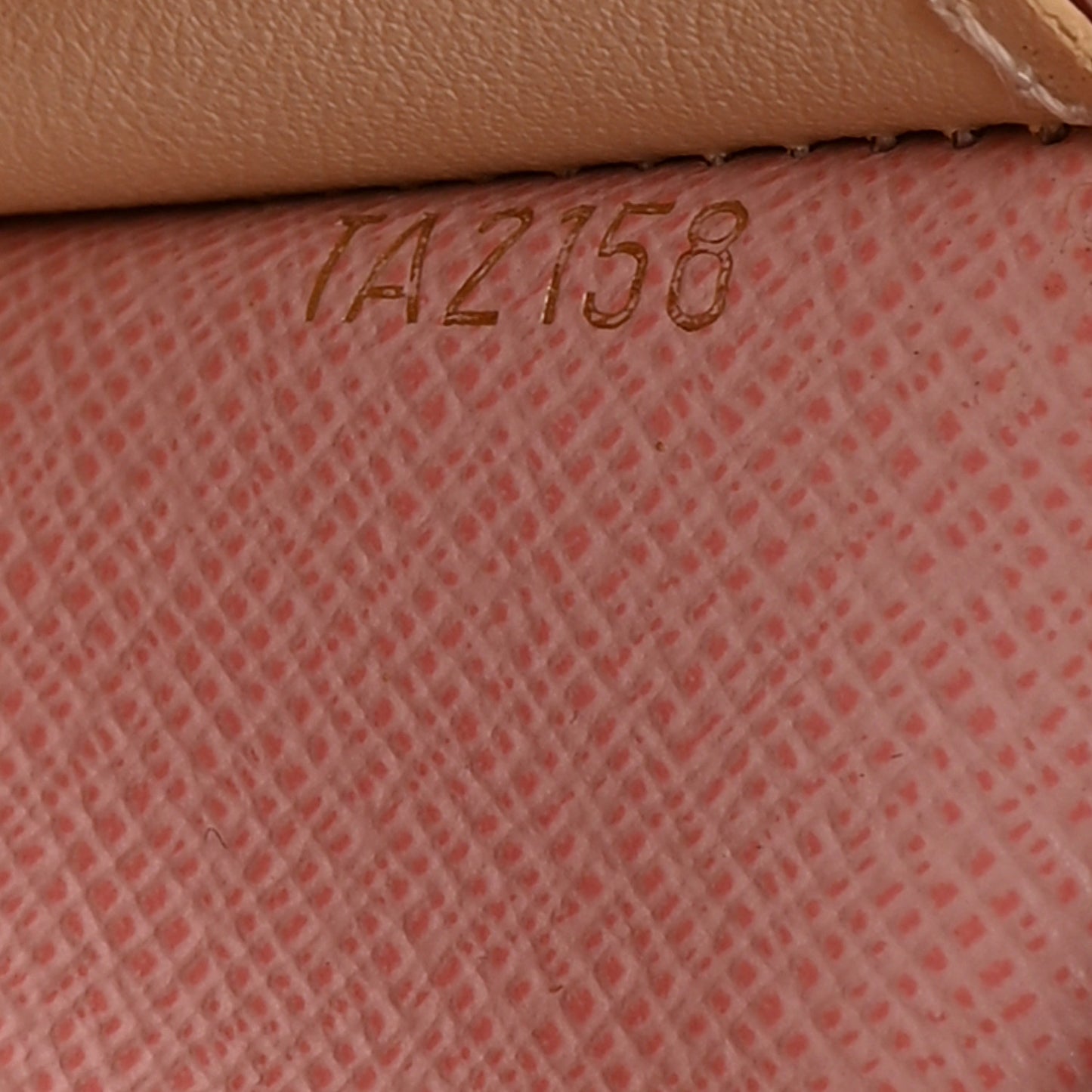 Damier Azur Emilie Wallet Rose Ballerine