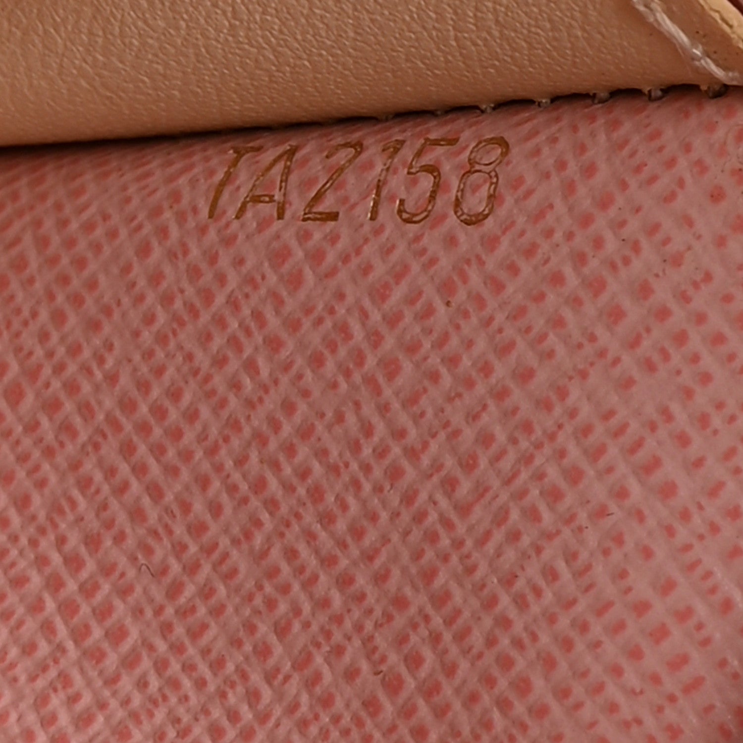 Louis Vuitton Damier Azur Emilie Wallet Rose Ballerine 7 of 7
