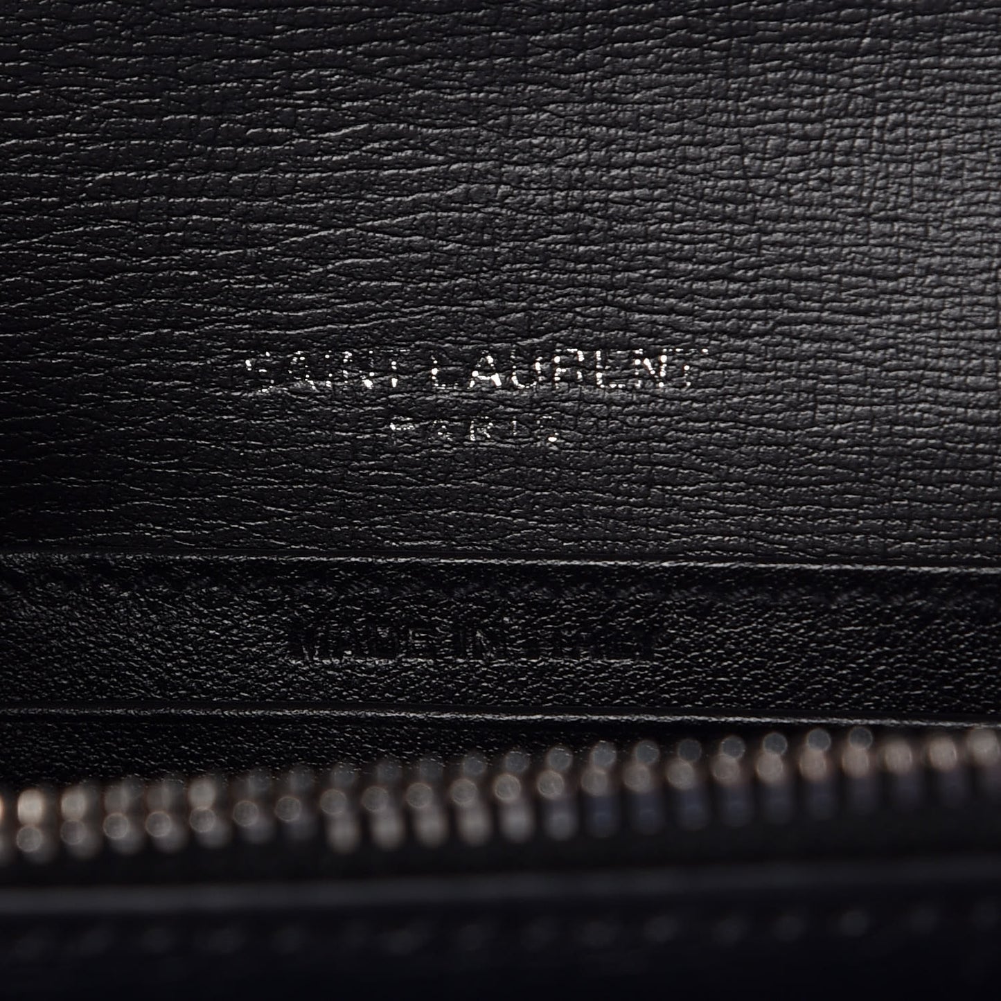 Calfskin Monogram Sunset Chain Wallet Black