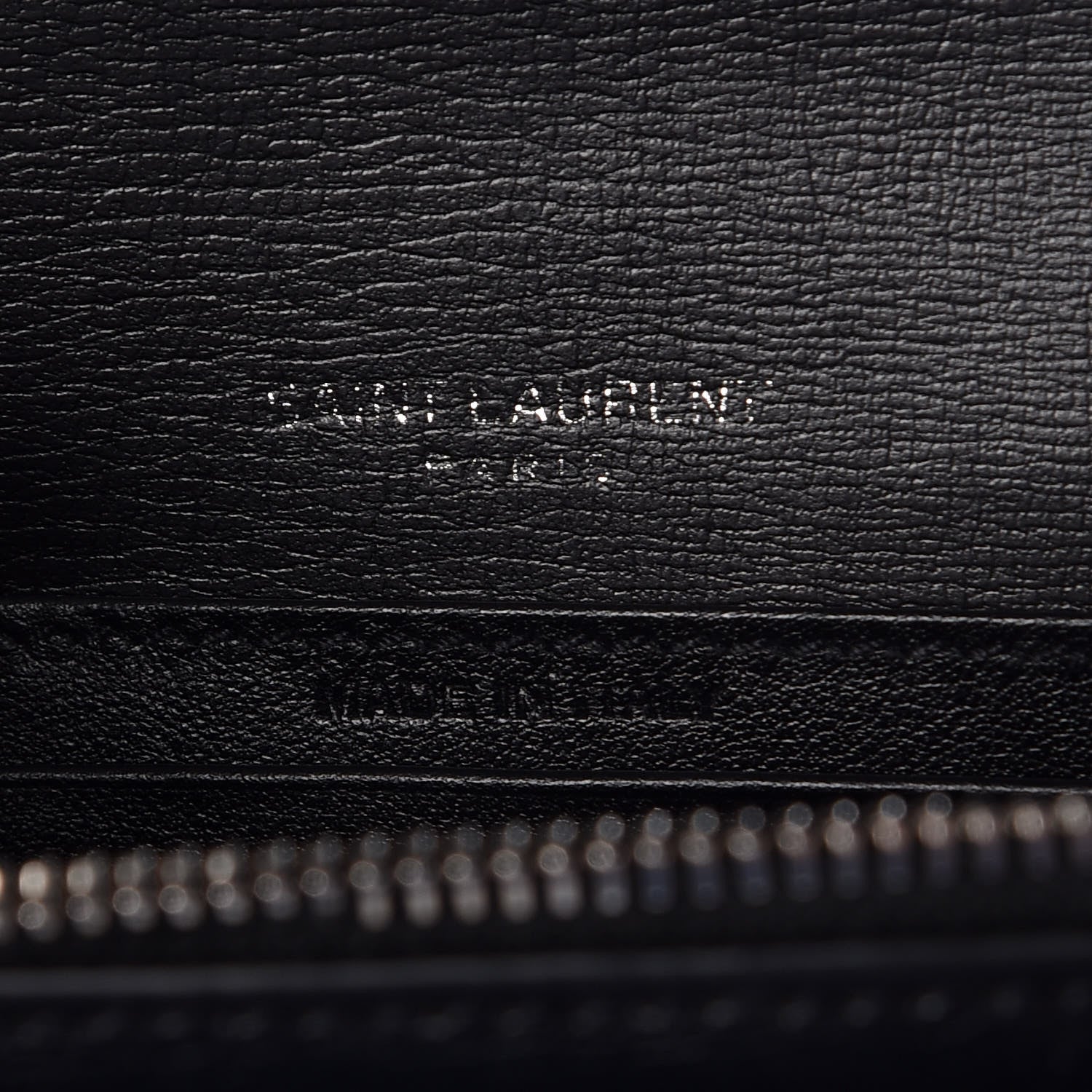 Saint Laurent Calfskin Monogram Sunset Chain Wallet Black 6 of 6