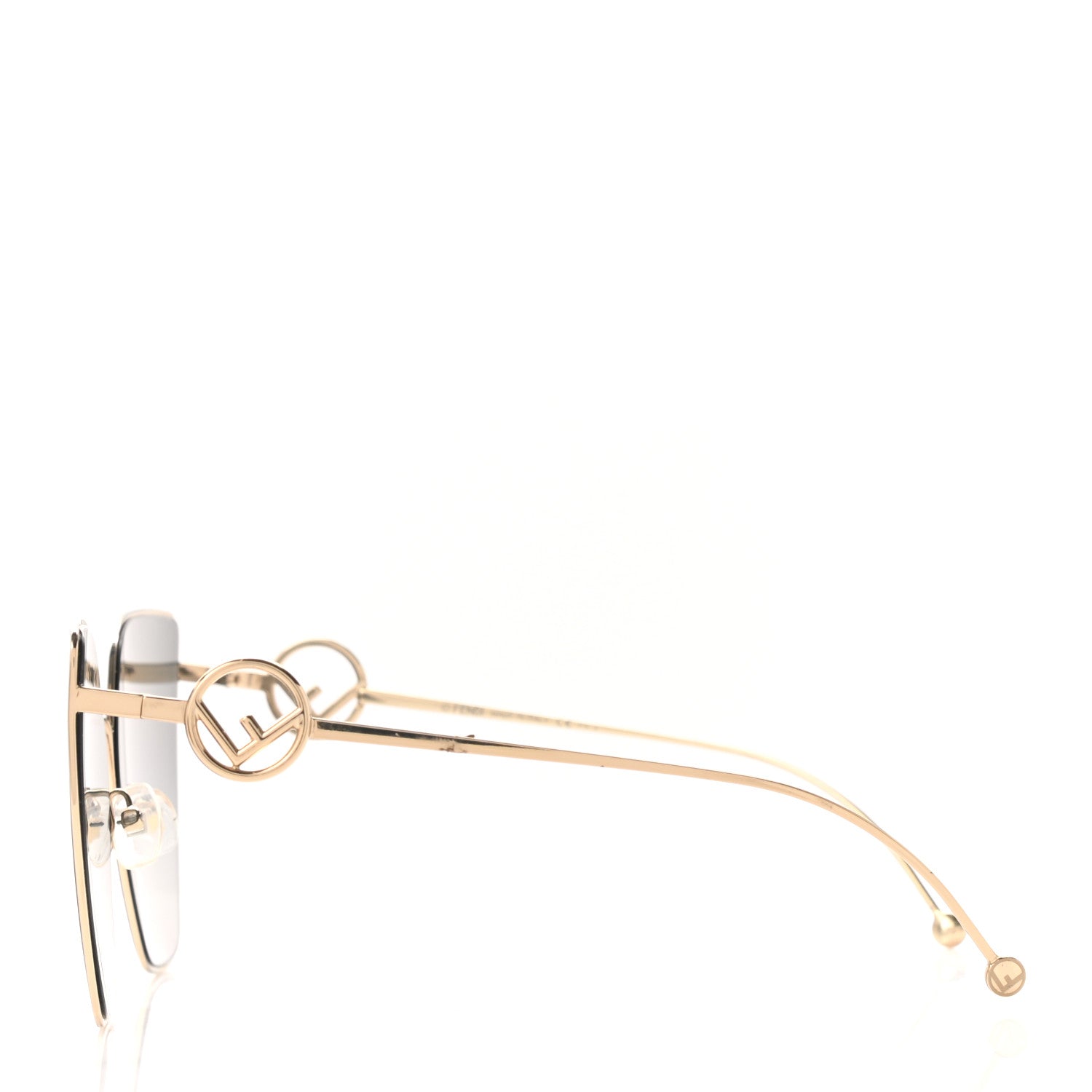 Fendi Metal F is Fendi FF Sunglasses FF 0323/S Gold 2 of 4