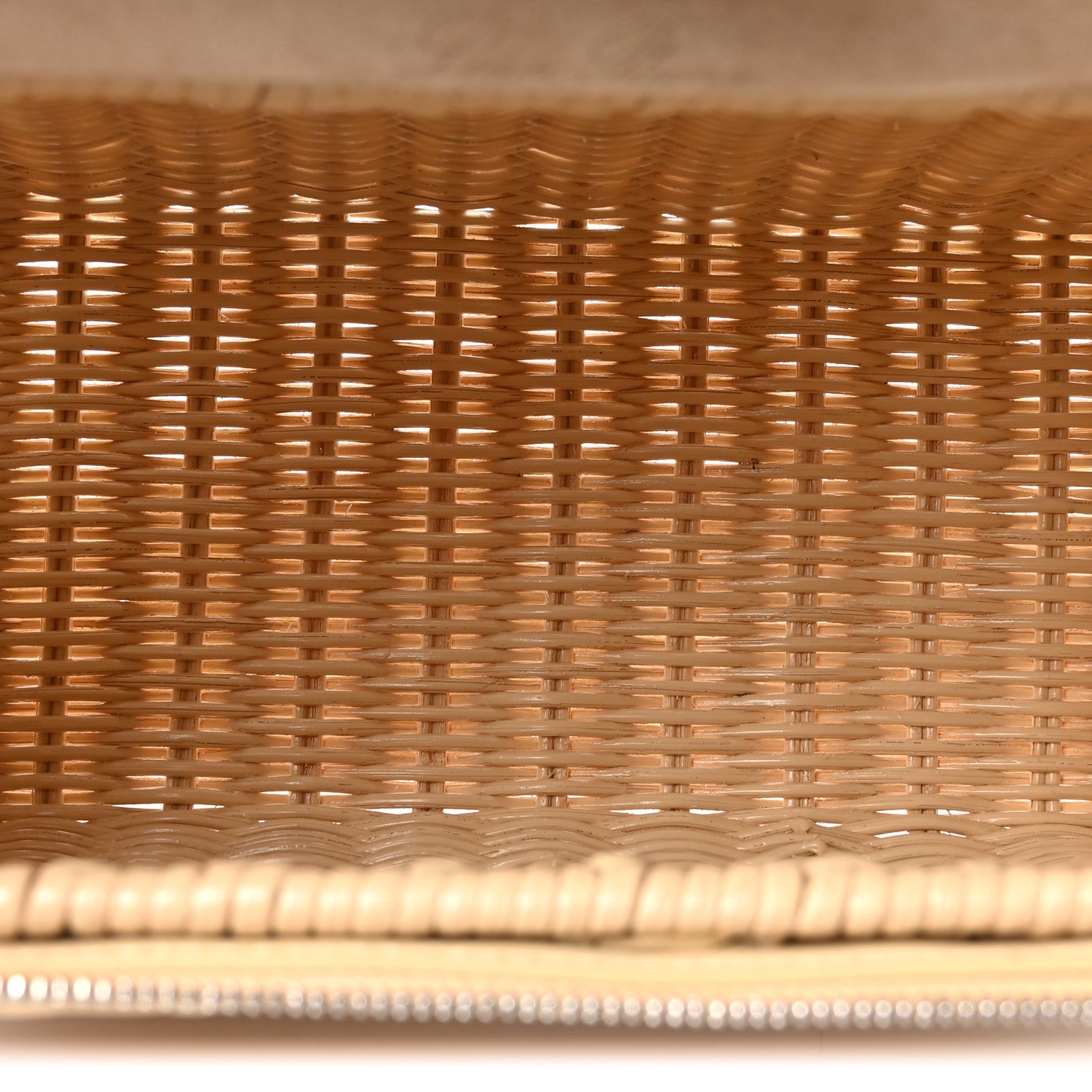 Loro Piana Wicker Calfskin North South L19 Extra Pocket Pouch Ivory 5 of 9