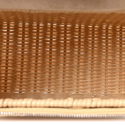 Loro Piana Wicker Calfskin North South L19 Extra Pocket Pouch Ivory 5 of 9