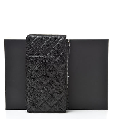 Chanel Caviar Quilted Classic Flat Wallet Pouch So Black 9 of 9