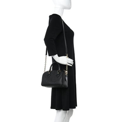 Louis Vuitton Empreinte Monogram Giant Speedy Bandouliere 20 Black 2 of 10