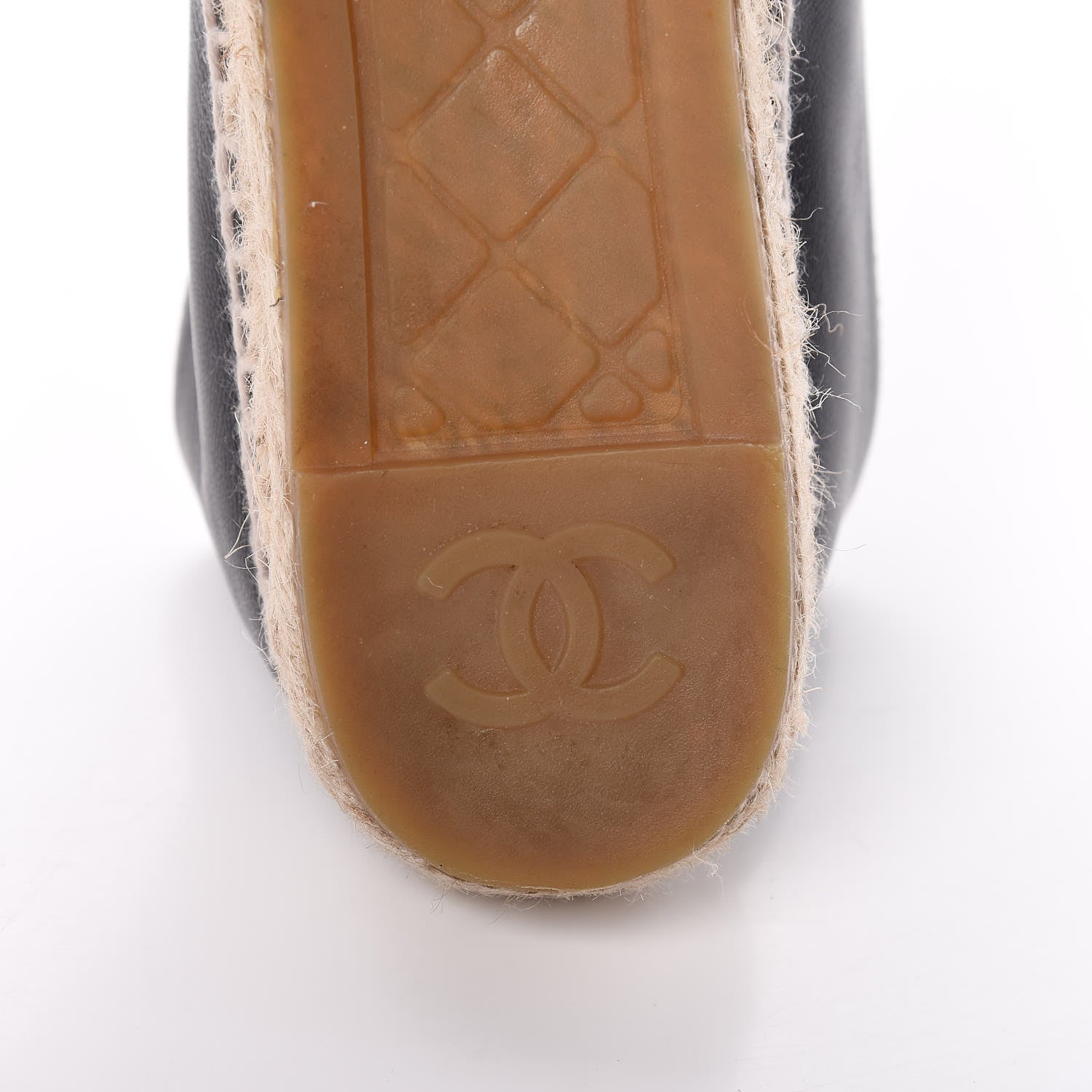 Chanel Lambskin CC Espadrilles 37 Black 10 of 13