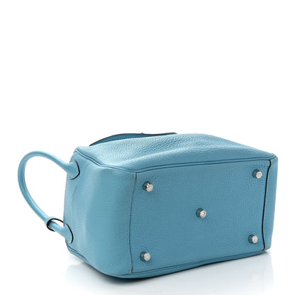 Hermes Taurillon Clemence Lindy 26 Bleu Du Nord 4 of 11