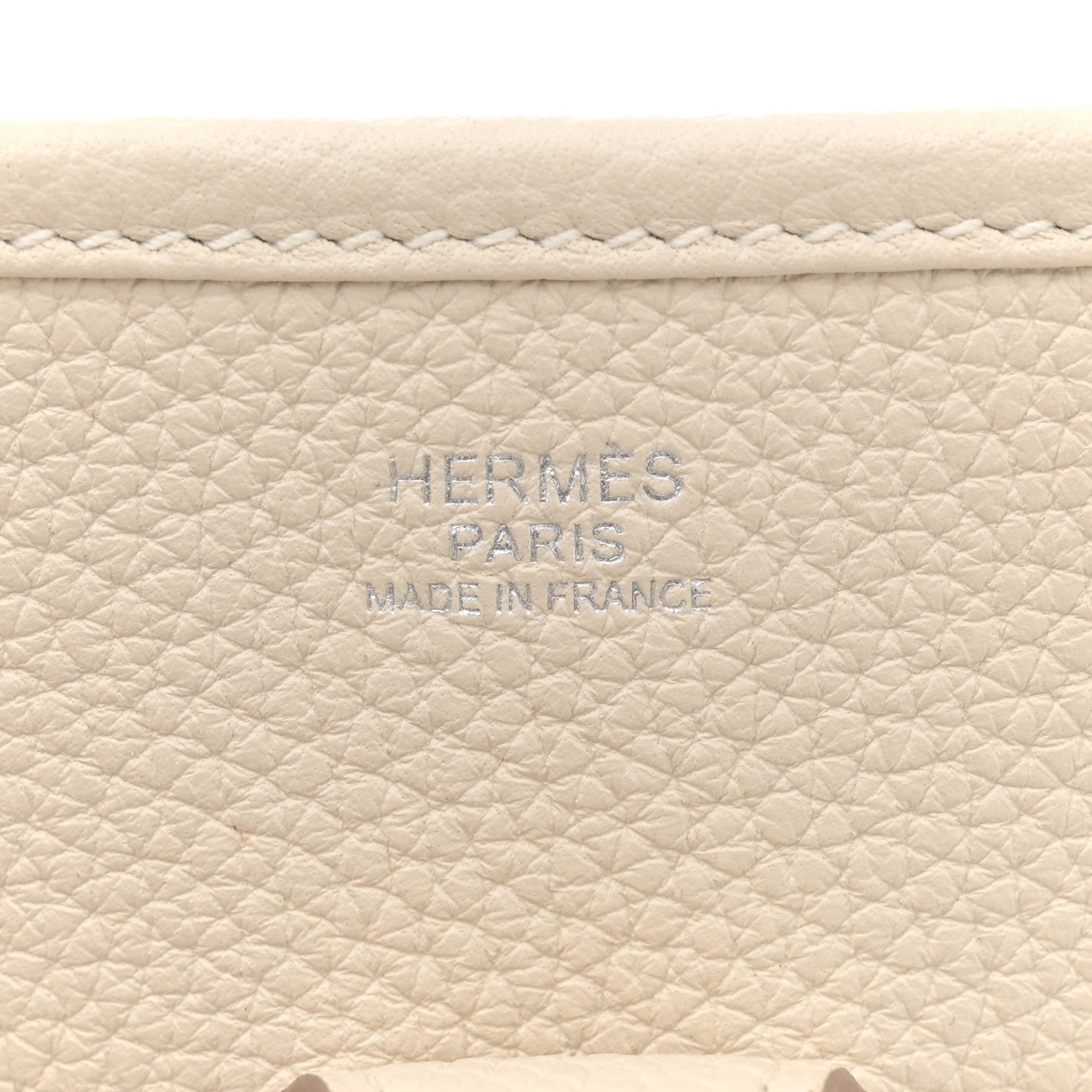 Hermes Taurillon Clemence Evelyne III PM Craie 6 of 11