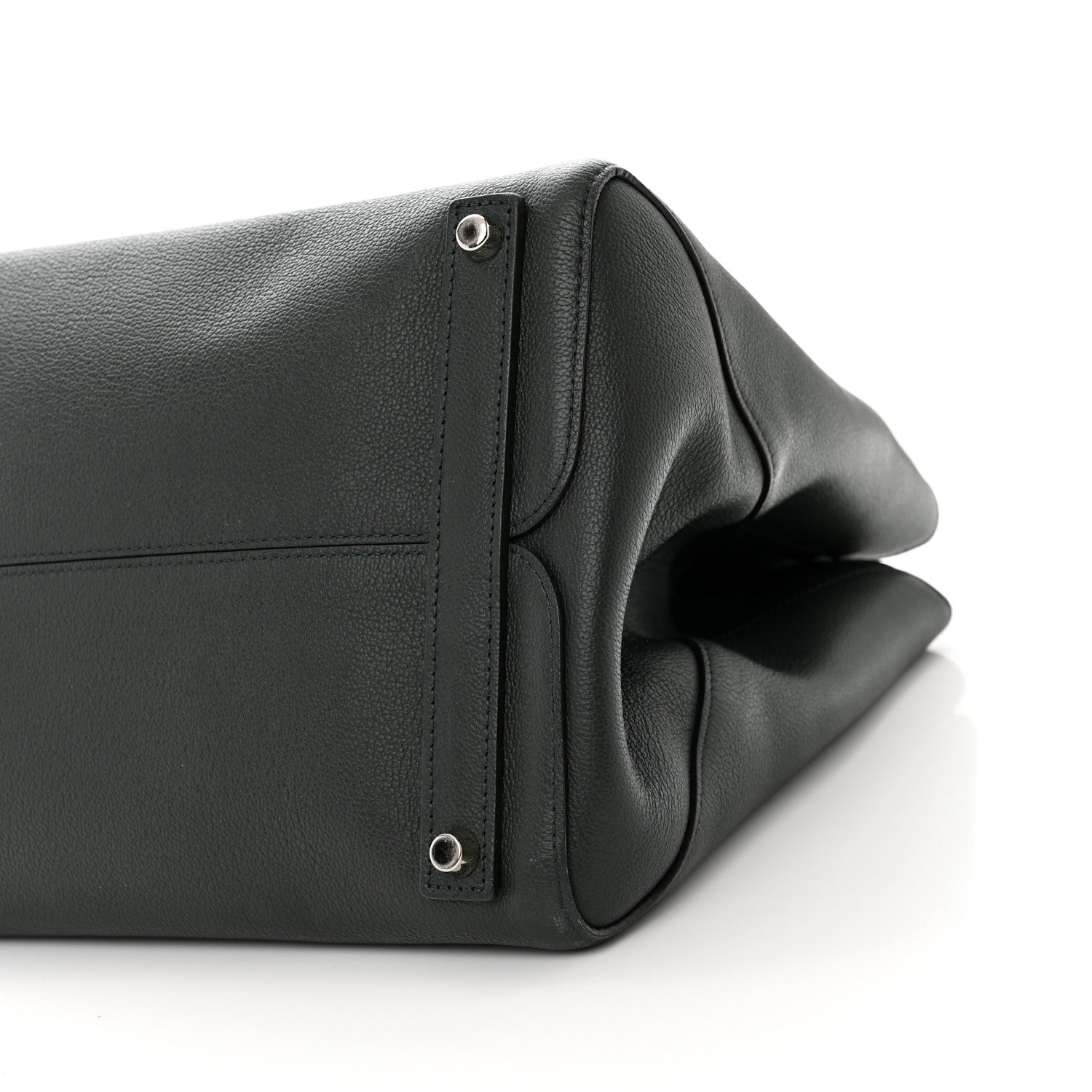 Christian Dior Supple Grained Calfskin Large Open Bar Tote Green 9 of 12