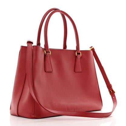 Prada Saffiano Lux Medium Tote Fuoco 3 of 11