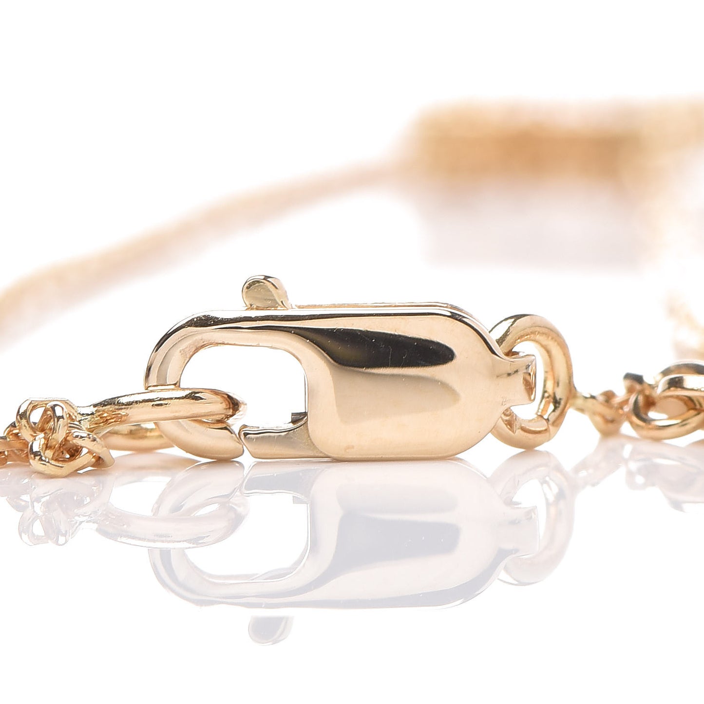18K Yellow Gold Mother of Pearl Sweet Alhambra Bracelet
