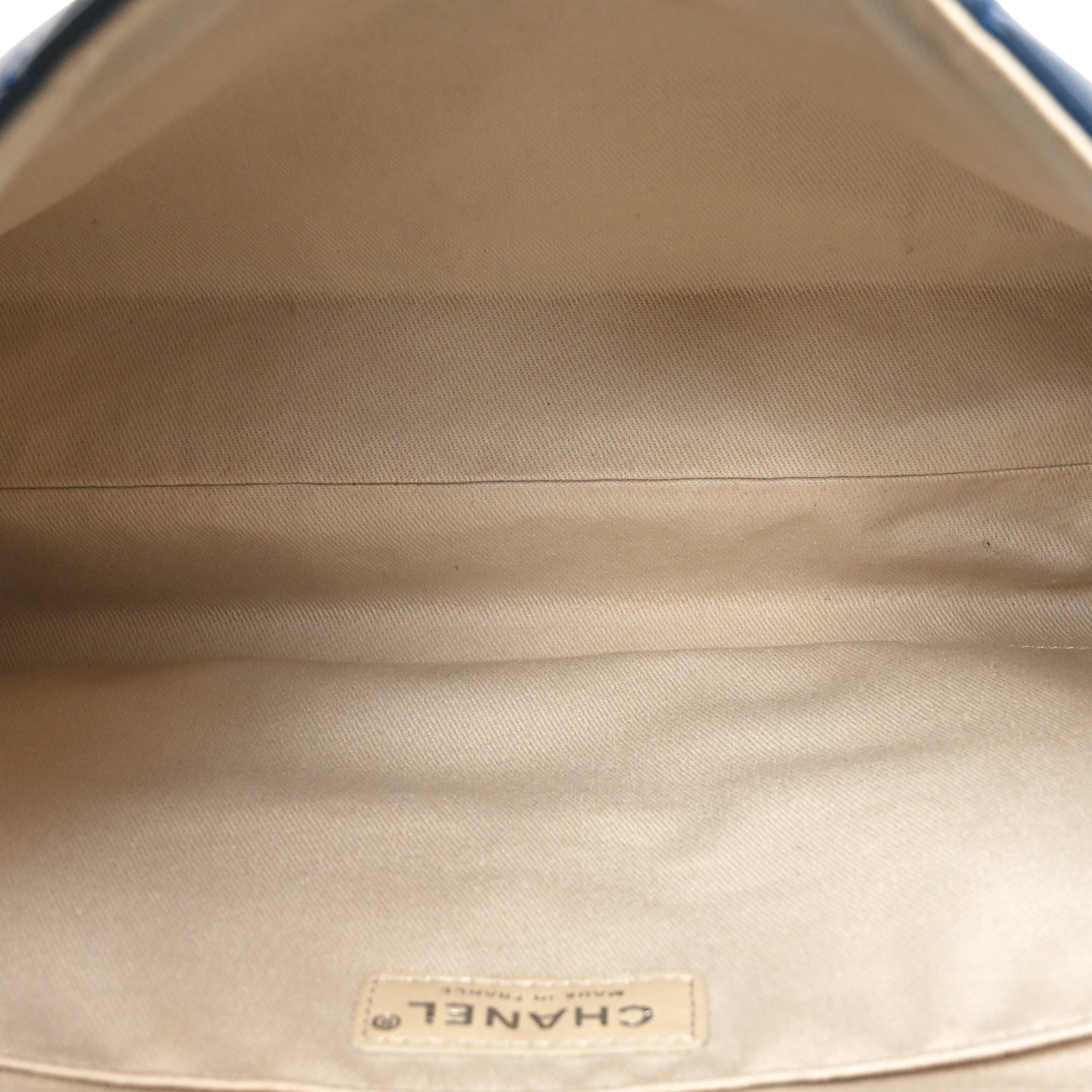 Calfskin Quilted In the Business Flap Dark Navy Blue