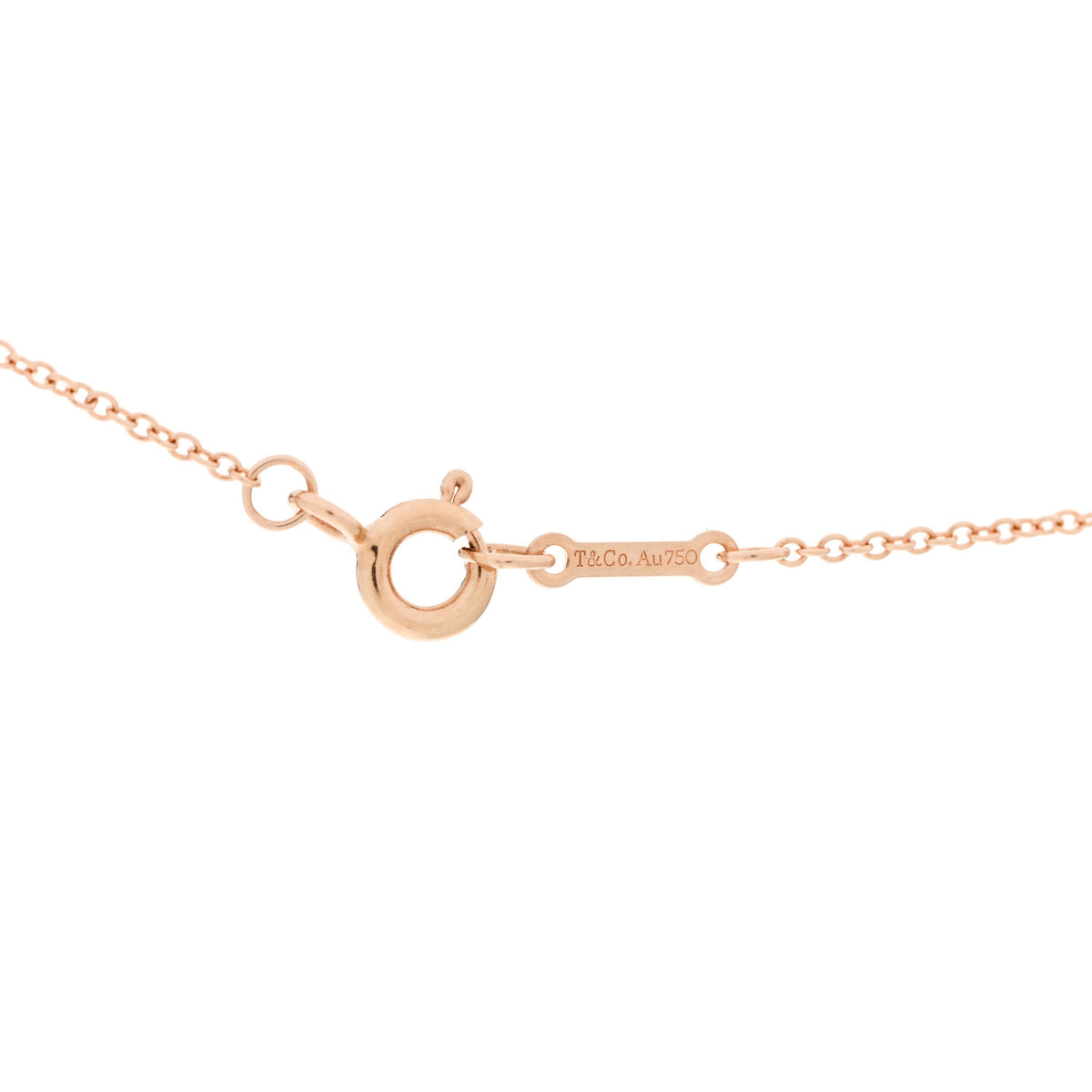 18K Rose Gold Diamond Mini Paloma's Graffiti Love Pendant Necklace