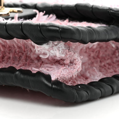 Chanel Tweed Braided Calfskin Mini My Own Frame Flap Pink Black 8 of 13