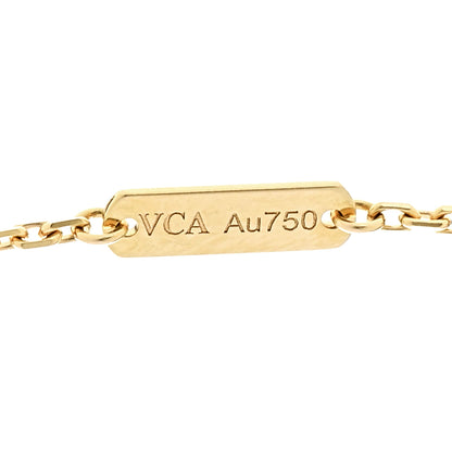 Van Cleef & Arpels 18K Yellow Gold Black Onyx Vintage Alhambra Pendant Necklace 6 of 8